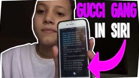 how to make siri sing gucci gang
